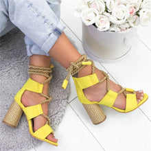 Load image into Gallery viewer, Women Heels Sandals